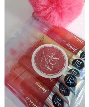 Glam Lux Nicka K Juicy Lip shimmer Lip Gloss Set of 8 & keychain gifts for aunts  women  girls  teens  moms - Buy Online on GoSupps.com