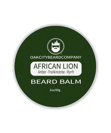 Buy OakCityBeardCo. African Lion Beard Balm - 2oz - Nourishing Amber Frankincense Myrrh Sandalwood & Patchouli Conditioner for Men - International Shipping Available - Buy Online on GoSupps.com