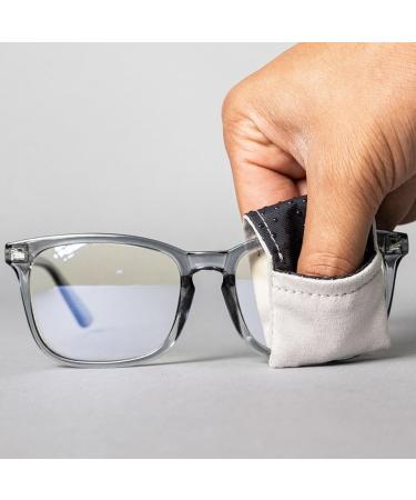Buy PINCHERS Microfiber Cleaning Cloth - Dual Finger Grip Eyewear Wipes for Glasses & Screens (2 Pack Gray) - Remove Smudges & Stains - International Shipping Available - Buy Online on GoSupps.com