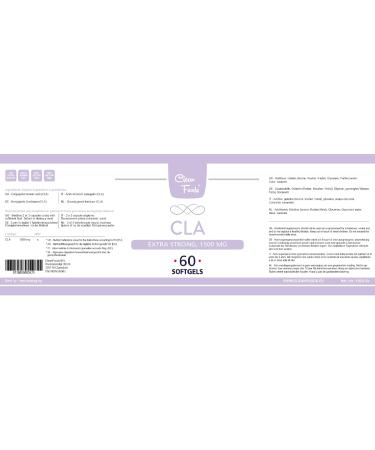 Buy Cleanfoods CLA 1500mg - High Dosage Conjugated Linoleic Acid Capsules | 60 Count | Made in Holland - Worldwide Shipping - Buy Online on GoSupps.com