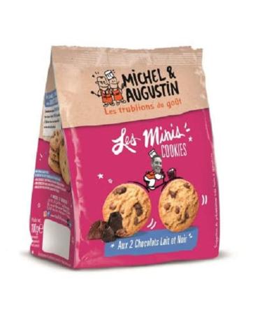 Michel et Augustin Mini cookies 2 choco 100g - Pack of 100g