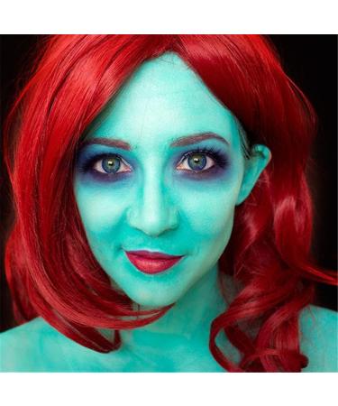 Teal Cream Face Body Paint 2.37oz - Water Based Makeup for Adults & Children - Perfect for Face Painting, Cosplay, Halloween & Festivals - Buy Online on GoSupps.com
