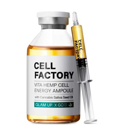 Glam Up x GD11 Hemp & Hyaluronic Acid Anti-Aging Hydrating Brightening Facial Serum CBS Vitamin Stem Cell Serum (1.18 Fl Oz, Pack of 1)