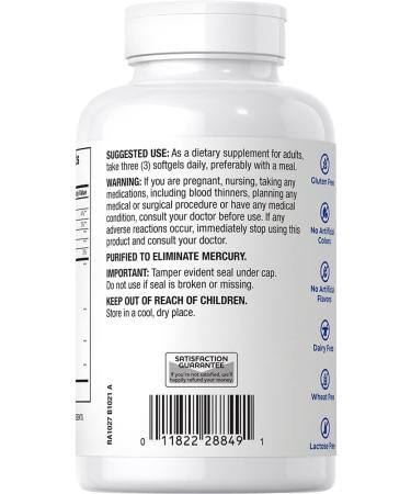 RA Triple Omega 3 6 9 Fish Oil - 120 Softgels for Healthy Heart Support with DHA  EPA  Flaxseed  and Borage Oil - Buy Online on GoSupps.com