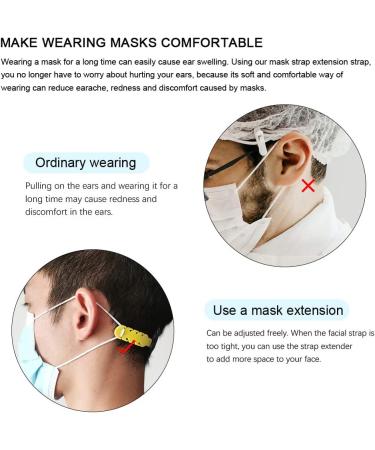 LSxia 10PCS Face Mask Strap Hook Extender Mask Clip  Adjustable Anti-Slip Mask Ear Protector for Extending Masks Buckle Band to Relieve Pressure & Pain for Ear  Suit for Adult & Kid (Cartoon Dinosaur) C-10pcs Cartoon Dinosaur - Buy Online on GoSupps.com