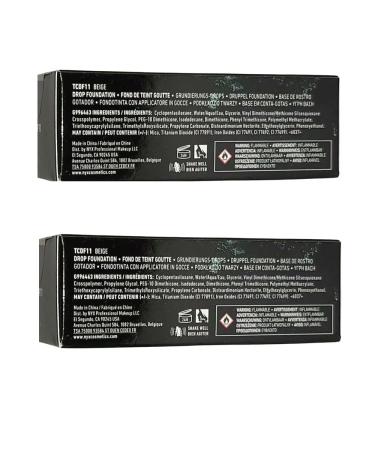 NYX Total Control Drop Foundation Beige TCDF11 - Pack of 2 | Buy Online - Buy Online on GoSupps.com