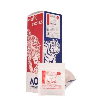 American Orthodontics Elastics Wildlife Sea Lion | Assorted Neon Heavy 6.5 Oz | 75 Packs Per Box | Made in USA | Top Quality Latex Tubing - Buy Online on GoSupps.com