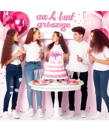 Custom Pink Youth Consecration Cake Topper | Acrylic Birthday Decoration for Boys & Girls - Buy Online on GoSupps.com