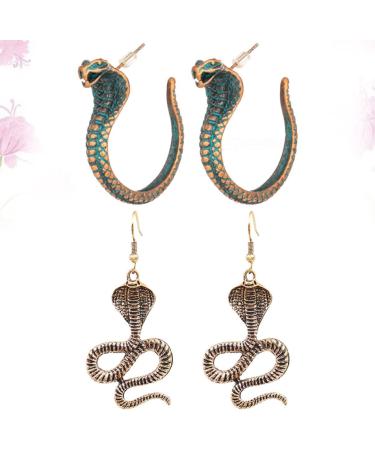 SOIMISS 4 Pairs Earrings Earring Cuffs for Women Earings for Women Long Silver Eardrop Popularity Miss - Buy Online on GoSupps.com
