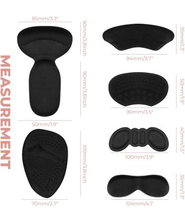 12 Sets Reusable High Heel Cushion Pads - Ultimate Comfort & Support for Men & Women | Black - Buy Online on GoSupps.com