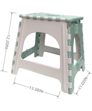 TRANOMOS Folding Shower Foot Rest - Waterproof Plastic Stool for Shaving Legs & Pedicures - Green - Buy Online on GoSupps.com