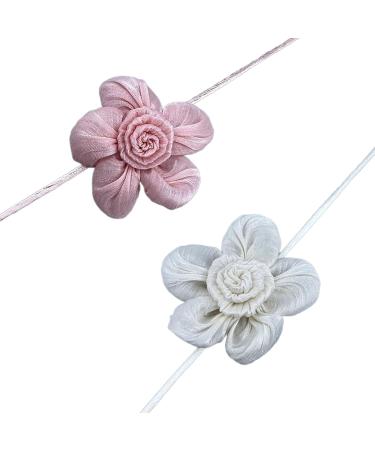 South Kieling Floral Choker Necklace | Elegant Flower Shape Collarbone Chain | Light White Fabric Jewelry - Buy Online on GoSupps.com