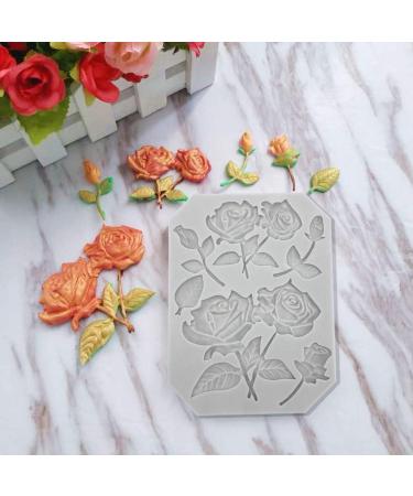 3 Pack Butterfly Rose Flower Stems Birds Blossoms Silicone Fondant Mold for Cake Decoration and DIY Projects - Buy Online on GoSupps.com