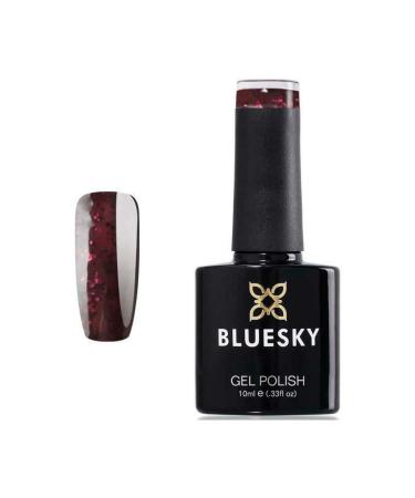 Bluesky Gel Polish Poison Plum Brown + Bronze Glitter Contradictions 80604 Nail UV LED Soak Off 10ml