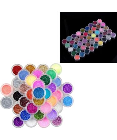 Nail Art Powder 45 Colors Nail Glitter Pigment Dust Manicure DIY Decorations Nail Art Powder - Buy Online on GoSupps.com