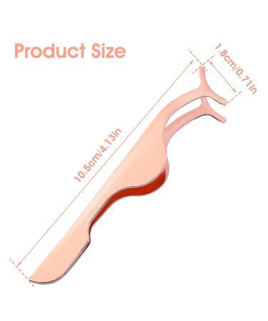 Sibba 2-Piece Lash Tweezers & False Eyelash Extensions Kit | Curler Supplies, Applicator Tool, Curved Angled Clip Holder | Eye Makeup Removal Set - Buy Online on GoSupps.com