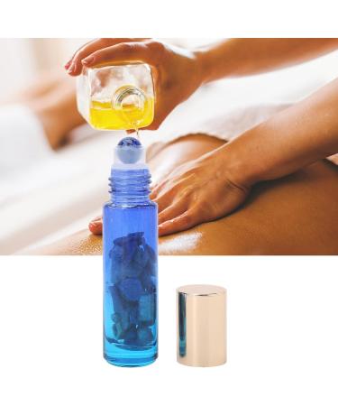 Fabater Roller Bottle Hotel Glass Essential Oil Bottle for Home Travel (10ML light blue essential oil bottle + jade ball) - Buy Online on GoSupps.com