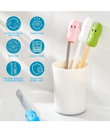 Kids Silicone Toothbrush Head Cover Case Set (8-Pack) - Dustproof & Protects Children's Toothbrushes - Buy Online on GoSupps.com