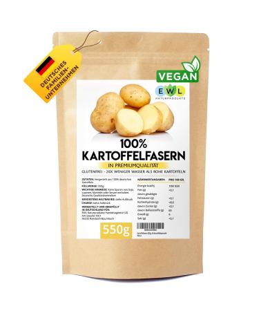 Potato fibers potato flour potato fiber flour I from German potatoes I controlled and filled in Germany potato fiber in the recoverable bag 550g potato fibers 550 g (1 Pack) - Buy Online on GoSupps.com