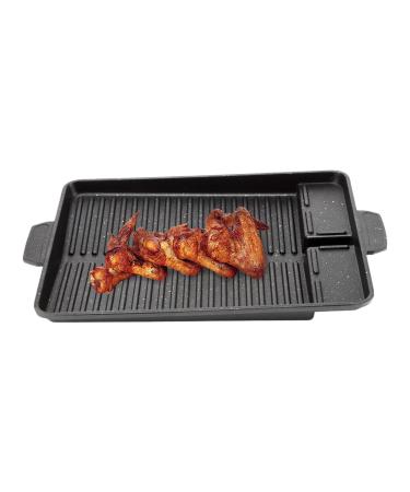 HAMIL Nonstick Frying Pan - Round Skillet Grill Pan - Griddle Nonstick Stove Top Grill Pan Kitchen Cookware for Vegetables Steak Meats Stove Top and Kitchen
