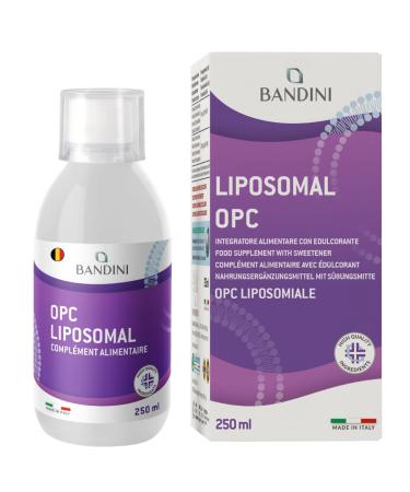 BANDINI Bandini OPC Liposomal Liquid 250ml - Grape Seed Extract 95% OPC (200mg per dose) - Optimal absorption with technology