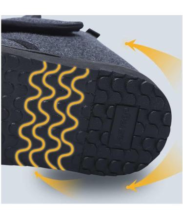 Yytcsjz Diabetic Shoes - Adjustable Warm House Shoes for Elderly with Swollen Feet, Edema, Plantar Fasciitis, Bunions, Arthritis - Gris, Size 9.5 - Buy Online on GoSupps.com