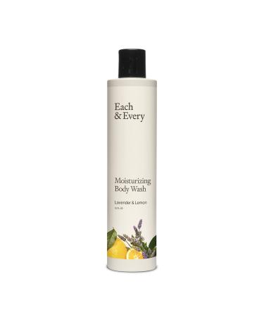 Each & Every Natural  Moisturizing Body Wash | Made with Essential Oils  Vegan & Sustainably Sourced | 10 fl oz (Lavender & Lemon)