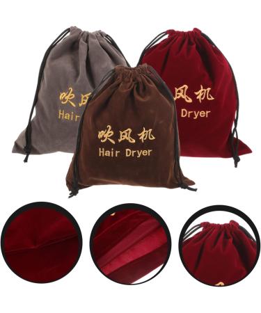 SOESFOUFU 3 Pcs Hair Dryer Storage Bag Drawstring Storage Bag Drawstring Hair Dryer Bag Drawstring Bags Fabric - Buy Online on GoSupps.com