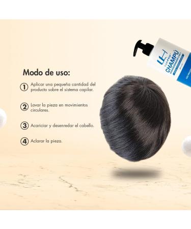 LuxHair Nourishing Shampoo for Natural and Synthetic Hair Colour Protection for Human Hair Wigs or Hair Prostheses | Brown and Dark | 1L | - Buy Online on GoSupps.com