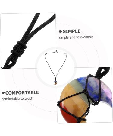 COLLBATH Net Pocket Crystal Necklace Necklaces Crystal Pendant Simple Jewelry Miss Crystal Stone Collar - Buy Online on GoSupps.com