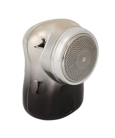 Mini barschneider with a skin-friendly curved blade film powerful engine for processing hardest beards completely waterproof for wet and (silver-gray color gradient)