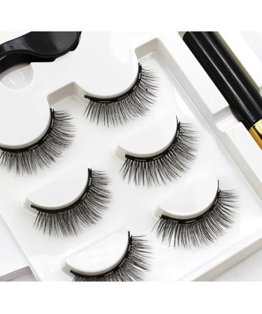 Magnetic Eyelashes Magnetic Eyeliner Kit 3D Magnetic Lashes with Natural Look Magnetic Eyelashes - Buy Online on GoSupps.com