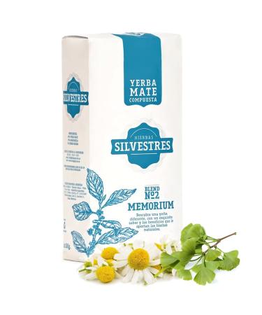 Yerbox Yerba Mate Tea Hierbas Silvestres Memori 05 kg + Gift Sample 40g Rich in antioxidants and vitamins accelerates metabolism sugarfree Paraguay Memorium 05 kg