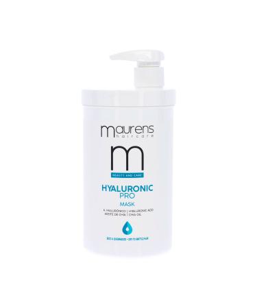 MAURENS Maurens Hyaluronic Pro Super Moisture Hair Mask with Hyaluronic Acid and Chia Oil for Dry Very Dry or Chemical Process Dried Hair 1000ml with Dosing Valve