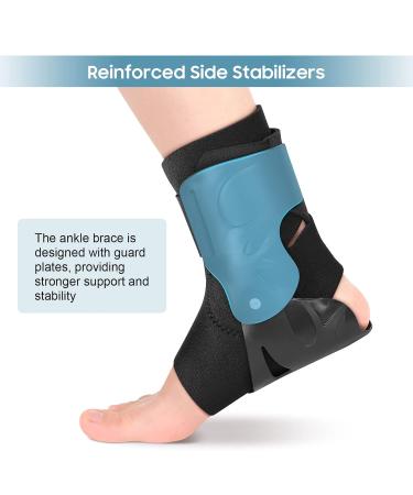Adjustable Ankle Brace & Drop Foot Brace for Plantar Fasciitis Relief - Compression Socks for Injury Recovery & Joint Pain - Buy Online on GoSupps.com