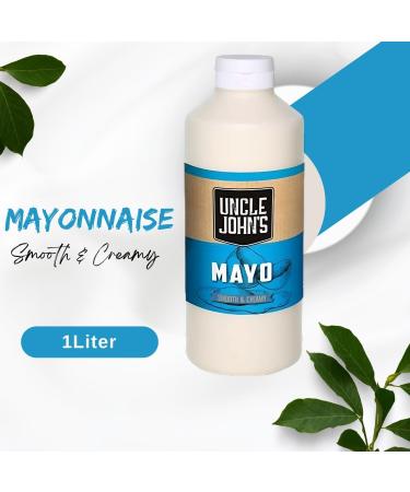 Uncle John Sauce & Mustard Pick N Mix - Choose From 5+ Flavors |Mayonnaise Garlic Mayonnaise Tomato Ketchup American Style Mustard BBQ Sweet Chilli | Pack of 4 x 1000ml - Buy Online on GoSupps.com