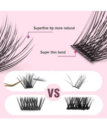 Buy DIY 3D Effect Lash Clusters - Natural Soft Wispy Individual False Eyelashes | BY YUANZHIJIE (Style-81-0.07-C-MIX) - International Shipping Available - Buy Online on GoSupps.com