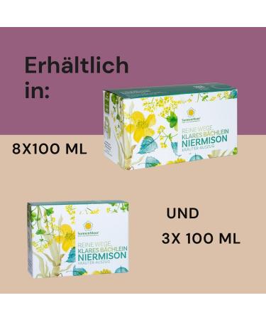 Sonnenmoor Niermison Herbal Extract 8x100ml - Pure Paths Clear Brook Liquid Herbal Supplement for Kidney Health - Shop Internationally! - Buy Online on GoSupps.com