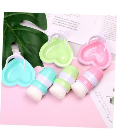 MAGICLULU 1pc Face Brush Cleansing Facial Brush Facial Exfoliating Brush Face Cleaning Brush Cosmetic Brush Facial Cleanser Home Facial Brush Household Miss Detergent Fiber Wool 11x8cm Green - Buy Online on GoSupps.com