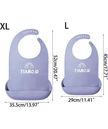 Portable Adults Waterproof Anti-oil Silicone Bib Elderly Aged Mealtime Cloth Protector Senior People Aid Aprons 1 Pack Silico Gray-xl - Buy Online on GoSupps.com