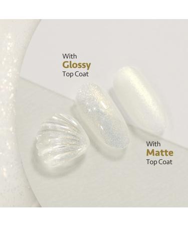 GAOY Shimmer Gel Nail Polish 16ml - Translucent Jelly Glitter Soak Off UV Gel - 1609 Milky White - Buy Online on GoSupps.com