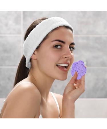 Makeup Remover Sponges - Gentle Cleansing Sponges for Girls Face Cleanser Pads With Flower Shape for Business Trip Dating - Buy Online on GoSupps.com