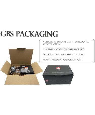 G.B.S Men's Shaving Set | Heavy-Duty DE Razor Brush Mug & After Shave Balm | Premium International Shipping - Buy Online on GoSupps.com