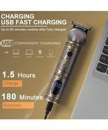 Scttomon 7-in-1 Beard Trimmer Kit - Professional Zero Gapped T-Blade, Electric Shaver, Nose & Body Trimmer for Men - Cordless Grooming Kit - Buy Online on GoSupps.com