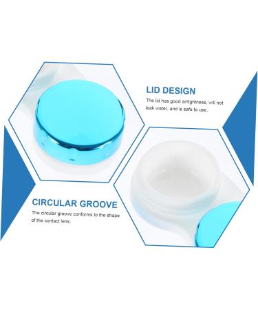 Buy Solustre Colored Contact Lenses & Transparent Case - Mirror Film Plastic Organizer for Travel & Storage - Buy Online on GoSupps.com