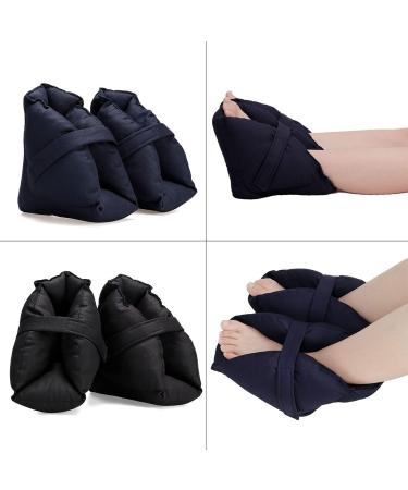 Anti-Decubitus Heel Protection Pillow - Foot Support Cushion for Pressure Relief & Ulcers - Ideal for Bedridden Patients - 1 Pair - Blue - Buy Online on GoSupps.com