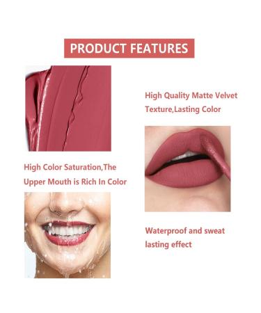3 Pcs Matte Liquid Lipstick Set - Waterproof Quick-Drying & Non-Stick Cup Lip Gloss Kit | Shop Internationally - Buy Online on GoSupps.com
