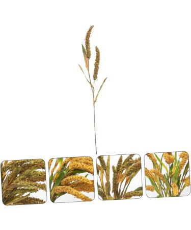 Zerodeko 3pcs Simulated Ears of Corn Plant Decor Dried Wheat Stalks Artificial Wheat Ears Artificial Grasses Bundle Fake Wheat Ears Simulation Wheat Ears Dried Millet Household Iron Straw Greenx3pcs 12X75CMx3pcs - Buy Online on GoSupps.com