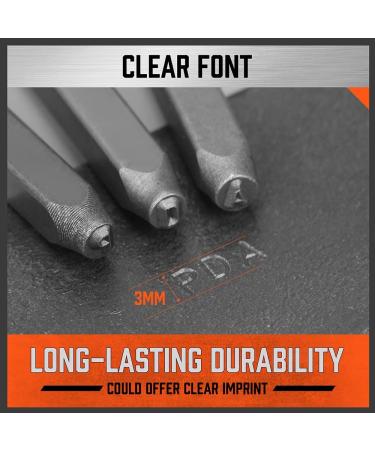 HORUSDY 37-Piece 1/8 Number & Letter Stamp Set - Metal Stamping Kit for Wood, Leather, Plastic - A-Z, 0-9 + Love Punch - Buy Online on GoSupps.com