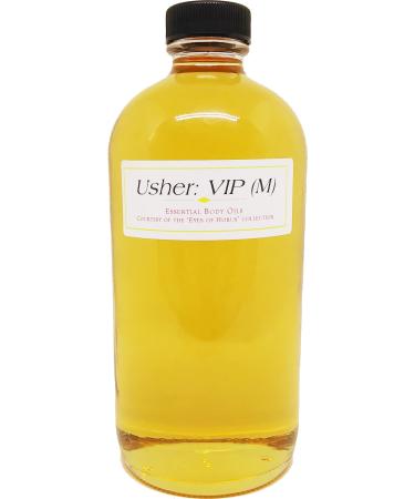 VIP: Usher - Type For Men Scented Body Oil Fragrance Regular Cap - Gold - 16 oz. - ID#25274 16 Fl Oz (Pack of 1)